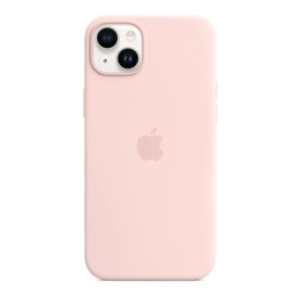 Apple Coque en silicone avec MagSafe pour iPhone 14 Plus - Chalk Pink