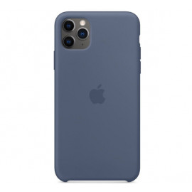 Apple Coque en cuir iPhone 11 Pro Max Bleu Minuit