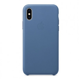 Apple Coque en cuir iPhone X / XS Bleu Clair