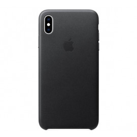 Apple Coque en cuir iPhone XS Max Noir