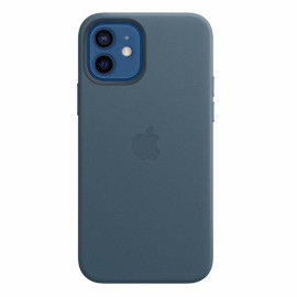 Apple Coque en cuir MagSafe pour iPhone 12 / 12 Pro - Baltic Blue
