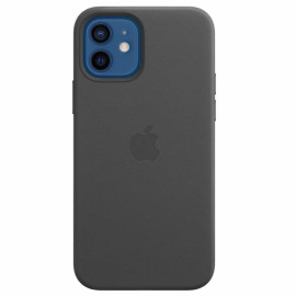 Apple Coque en cuir MagSafe pour iPhone 12 / 12 Pro - Noir
