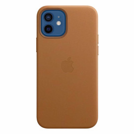 Apple Coque en cuir MagSafe pour iPhone 12 / 12 Pro - Saddle Brown