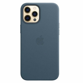 Apple Coque en cuir MagSafe pour iPhone 12 Pro Max - Baltic Blue