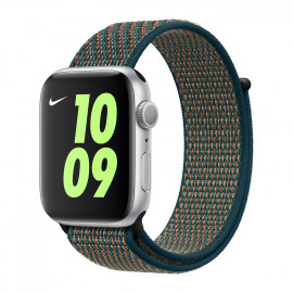 Apple - Bracelet Apple Watch Nike Boucle Sport 38mm / 40mm Hyper Crimson / Neptune Green