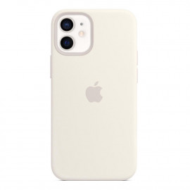 Apple - Coque en Silicon MagSafe iPhone 12 Mini - Blanc