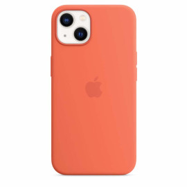 Apple Coque en silicone avec MagSafe pour iPhone 13 - Nectarine