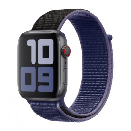 Apple Boucle Sport Apple Watch 42mm / 44mm / 45mm / 49mm - Bleu Minuit (2ème Gén)
