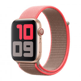 Apple - Bracelet Apple Watch 42mm / 44mm / 45mm / 49mm - Boucle Sport respirante - Neon Pink