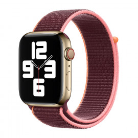 Apple - Boucle Sport Apple Watch 42mm / 44mm / 45mm / 49mm - Prune