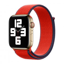 Apple - Bracelet Apple Watch 42mm / 44mm / 45mm / 49mm - Boucle Sport respirante - (PRODUCT) Red 