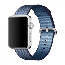 Apple Bracelet Nylon tissé Apple Watch 38mm / 40mm / 41mm - Bleu nuit