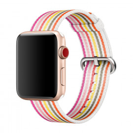Apple Apple Watch en nylon tissé 38mm / 40mm / 41mm - Pink Stripe