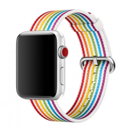 Apple - Bracelet en nylon tissé Apple Watch 38mm / 40mm / 41mm - Pride Edition
