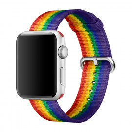 Apple - Bracelet Apple Watch 38mm / 40mm - Nylon tressé - Pride Edition