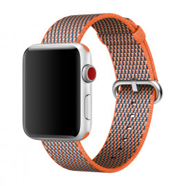 Apple Bracelet Nylon tissé Apple Watch 42mm / 44mm / 45mm / 49mm - Spicy Orange