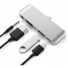 Satechi Adapteur USB C Mobile Pro - Hub iPad Pro - Gris 