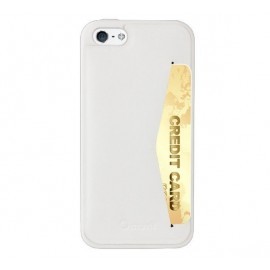 Muvit Leatherette - Coque pour iPhone 5 / 5S en cuir - Blanc