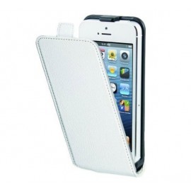 Muvit Slim - Étui iPhone 5 / 5S de protection à rabat - Blanc