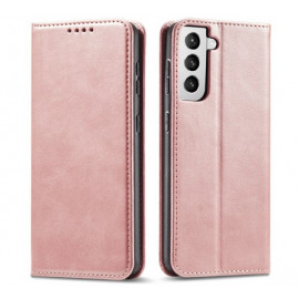 Casecentive Étui portefeuille en cuir Luxe Samsung Galaxy S21 - Rose doré
