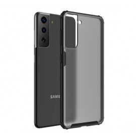 Casecentive - Coque Antichoc Samsung Galaxy S21 - Noire Mat