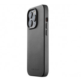 Mujjo Coque en cuir MagSafe pour iPhone 14 Pro - Noir