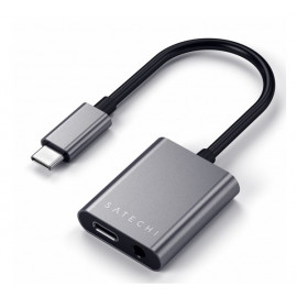 Satechi Adaptateur jack pour USB de type C Gris sidéral
