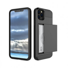 Casecentive Coque avec porte carte - iPhone 11 Pro Max - Noir