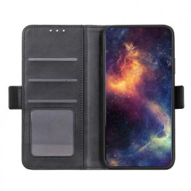 Casecentive Étui portefeuille en cuir magnétique Galaxy A71 - Noir