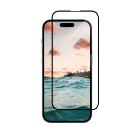 Casecentive Protection d'écran en verre 3D full cover iPhone 15 Pro Max