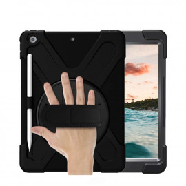 Casecentive Handstrap - Coque Antichoc - iPad 10.2 (2019) noir 