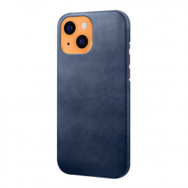 Casecentive Coque en cuir pour iPhone 14 Plus - Bleu