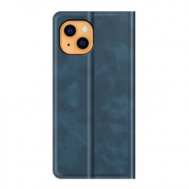 Casecentive Étui en cuir portefeuille magnétique iPhone 14 - Bleu