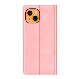 Casecentive Étui en cuir portefeuille magnétique iPhone 14 Plus - Rose