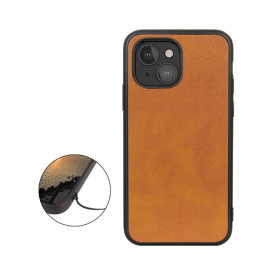 Casecentive Shockproof Leren back case iPhone 12 Mini bruin