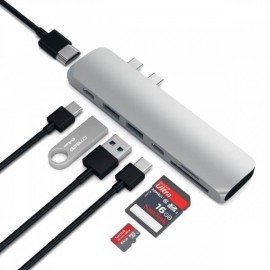 Satechi Adaptateur USB-C vers 4K HDMI - Hub Pro Argent