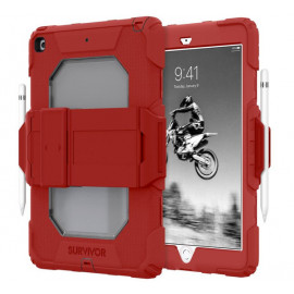 Griffin Survivor All-Terrain Coque iPad 10.2 pouces - Rouge