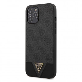 Guess 4G - Coque Triangle iPhone 12 Pro Max - Grise