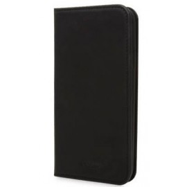 Knomo iPhone X / XS Premium cuir Folio Noir
