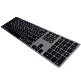 Matias - Clavier sans fil QWERTY pour MacBook - gris métallisé