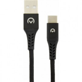 Mobilize - Câble de charge/synchronisation USB A 2.0 vers USB-C 2.0 20cm - Noir