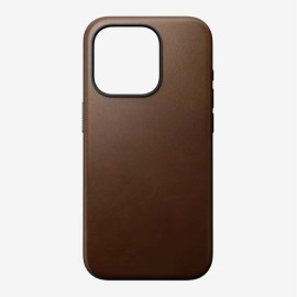 Nomad Modern Leather Case Magsafe iPhone 15 Pro brun