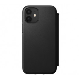 Nomad - Rugged Folio - Étui en cuir iPhone 12 Mini - Noir