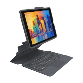 Zagg - Clavier sans fil iPad avec trackpad 10,2 pouces (2019/2020/2021) - Gris
