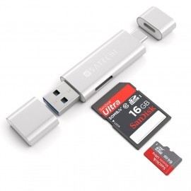 Satechi lecteur USB-C SD Argent
