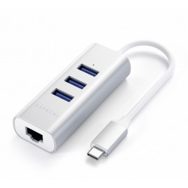 Satechi - Adaptateur USB 3.0 Ethernet Type-C - Argent