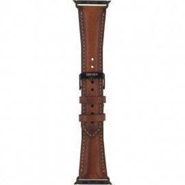 Senza Desire Leather Sangle cuir Apple Watch 42mm / 44mm / 45mm / 49mm cognac