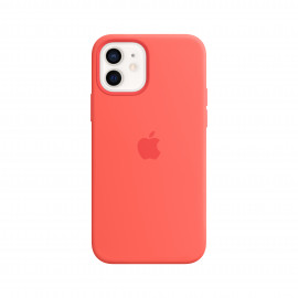 Apple - Coque en Silicon MagSafe iPhone 12 / 12 Pro - Pomelo Rose