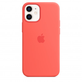 Apple - Coque en Silicon MagSafe iPhone 12 Mini - Pomelo Rose