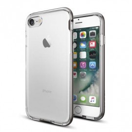 Spigen Neo Hybrid Crystal Coque iPhone 7 / 8 / SE 2020  gris métalique